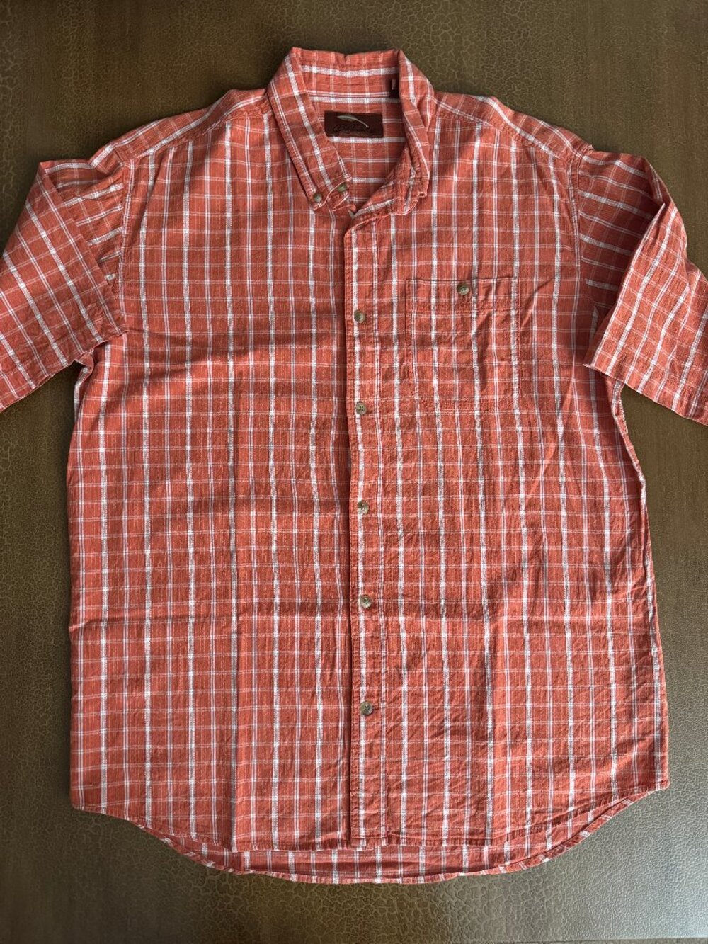 Bob Timberlake Short Sleeve Men's Dress Shirt - Size Large